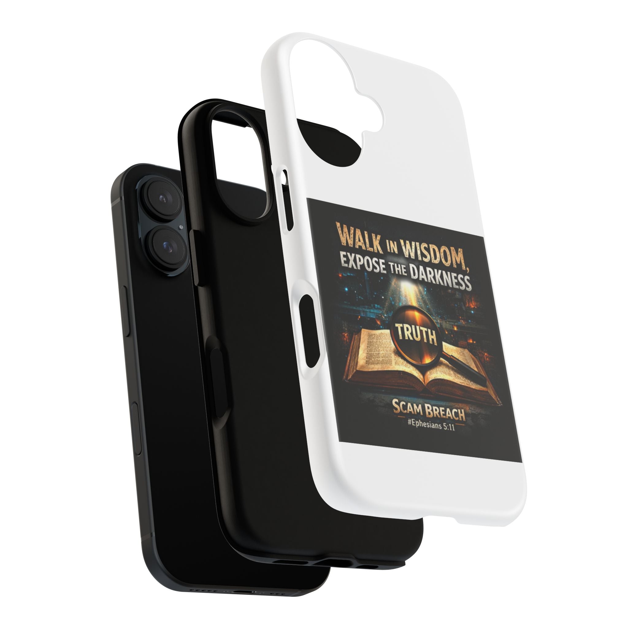 Faith Phone Case - "Walk in Wisdom, Expose the Darkness" Christian Scripture iPhone Case