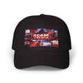 Dad Cap with 'SCAM BREACH' Retro Distressed Graphic