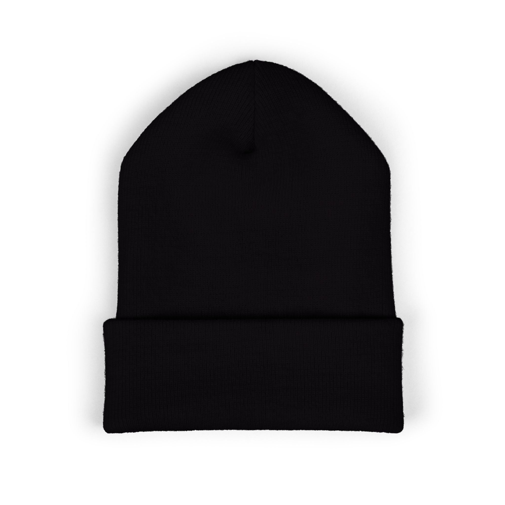 Embroidered 'Scarf Weather' Cuffed Beanie — Cozy Winter Knit Hat