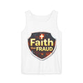 Faith Over Fraud Tank Top — Christian Shield Graphic Tank
