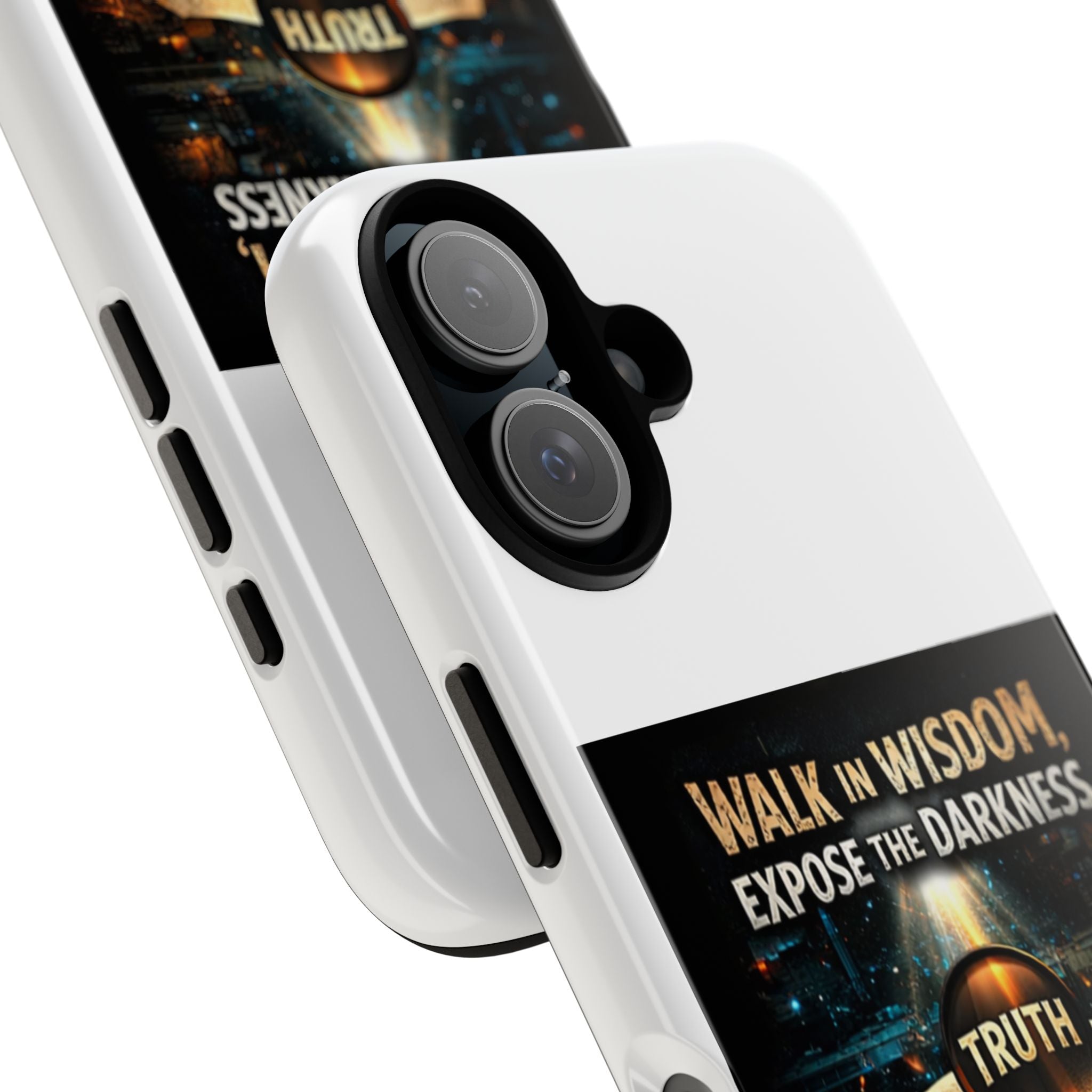 Faith Phone Case - "Walk in Wisdom, Expose the Darkness" Christian Scripture iPhone Case