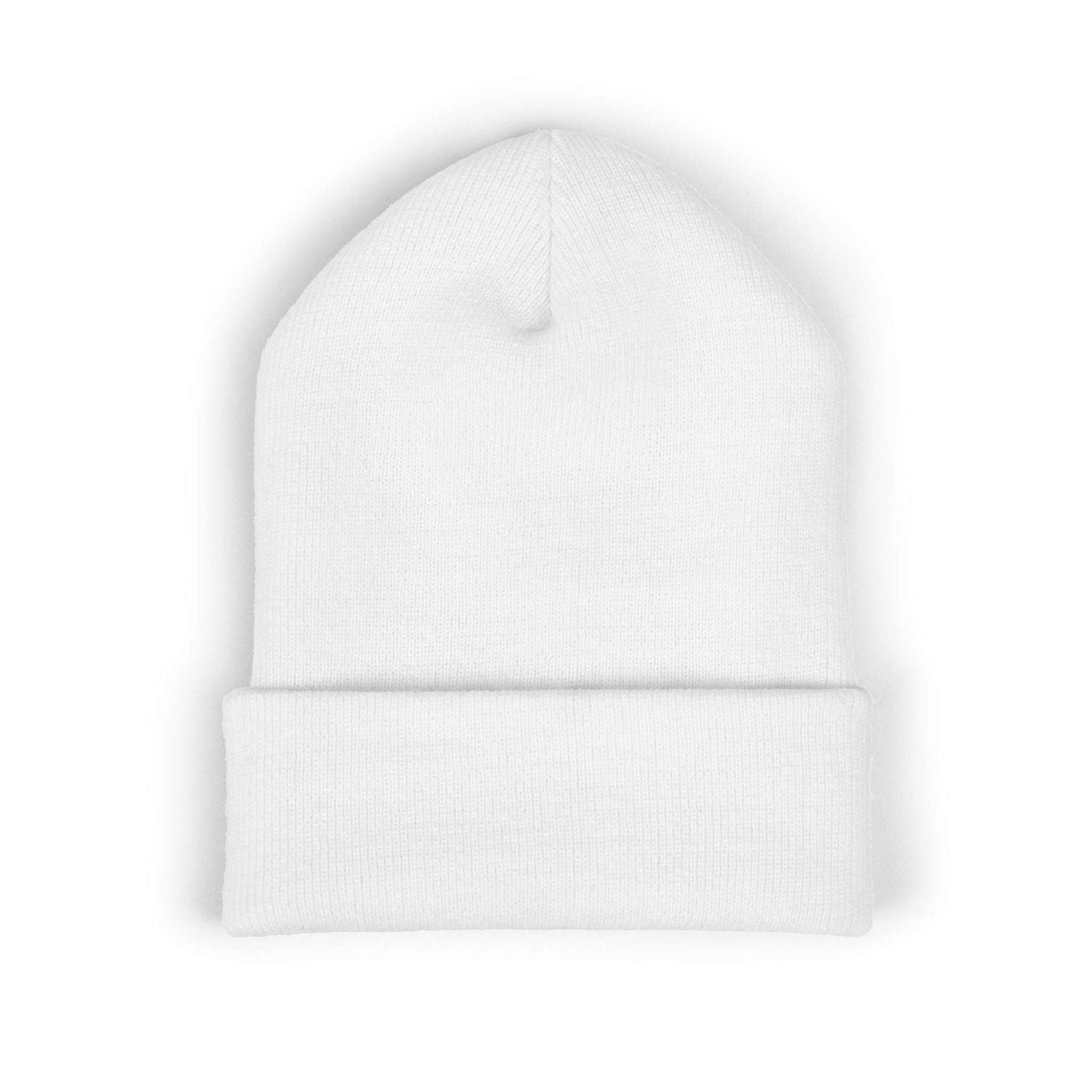 Embroidered 'Scarf Weather' Cuffed Beanie — Cozy Winter Knit Hat