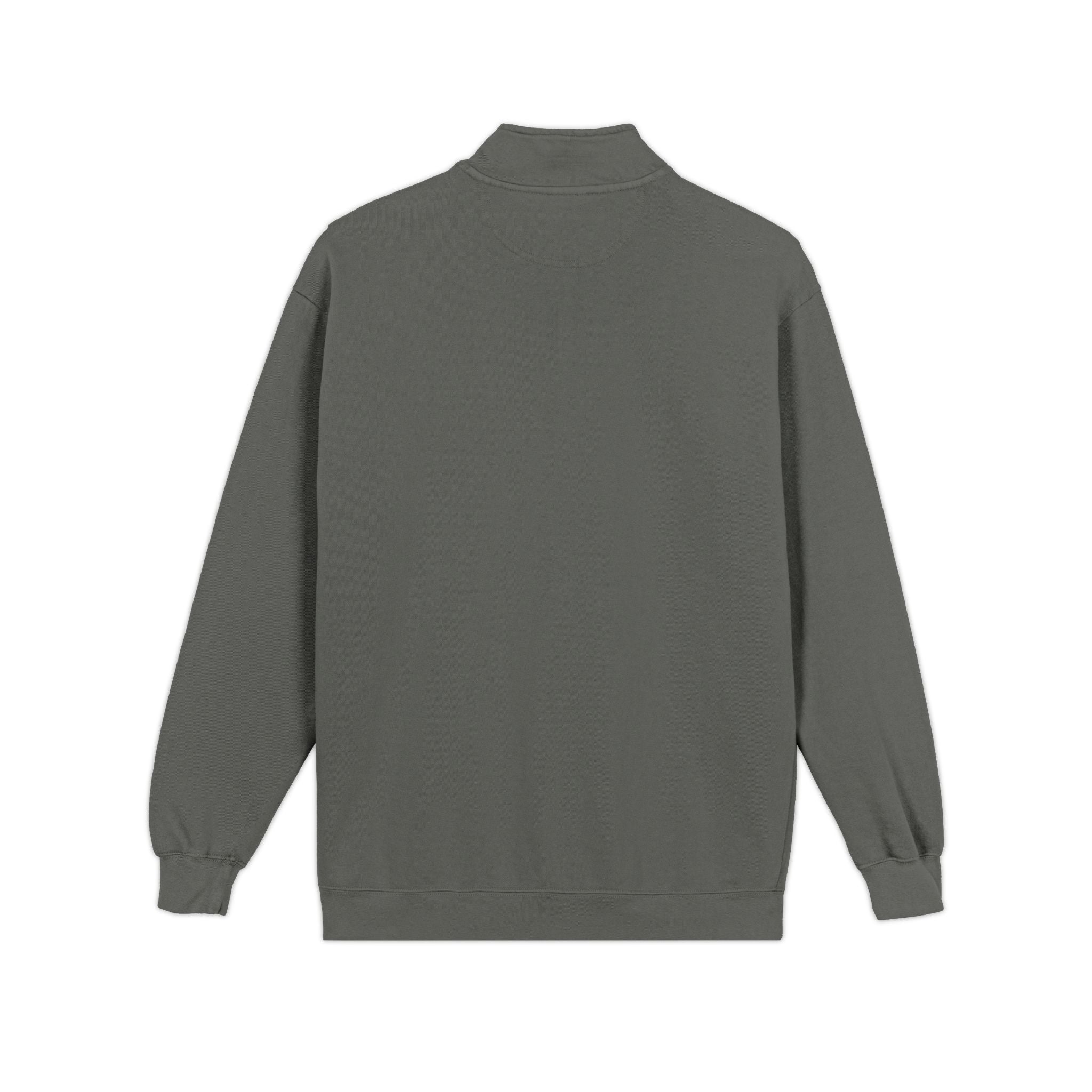 Cozy Moonlit Cabin Quarter-Zip Sweatshirt — 'Find Peace in the Silence' Chest Patch