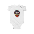 Infant Bodysuit "Truth Over Tricks" Christian Shield Baby Onesie