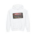 Youth Hoodie — "WARNING: Scammers Lie. Jesus Doesn't." Christian Message Sweatshirt