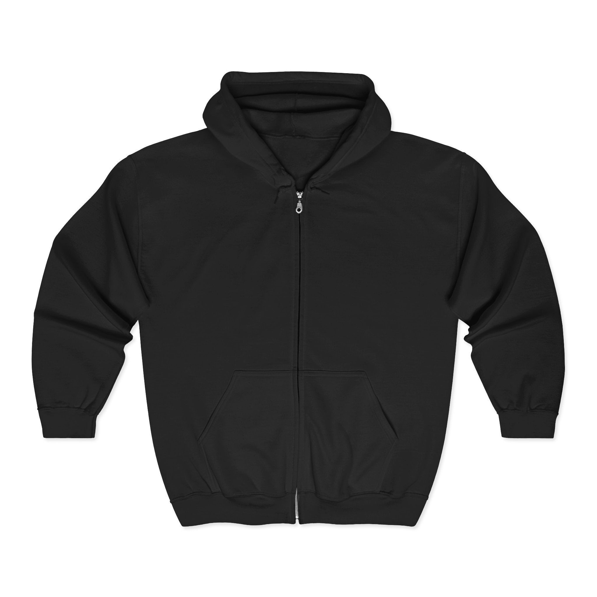 Scam Breach Graphic Zip-Up Hoodie — Cybersecurity Awareness Hooded Sweatshirt