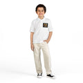 Youth Polo — "Trust God, Scammers" Chest Patch Polo (Kids)