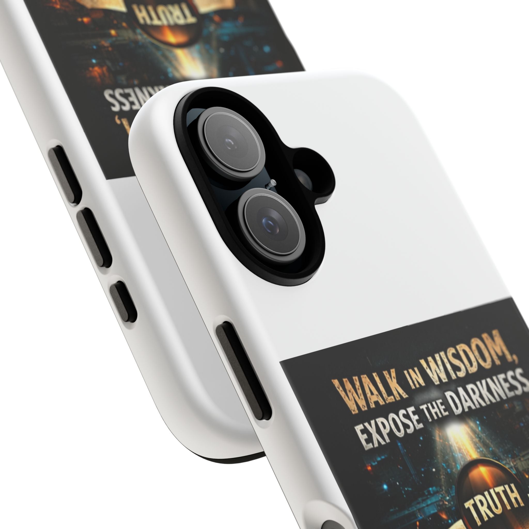 Faith Phone Case - "Walk in Wisdom, Expose the Darkness" Christian Scripture iPhone Case