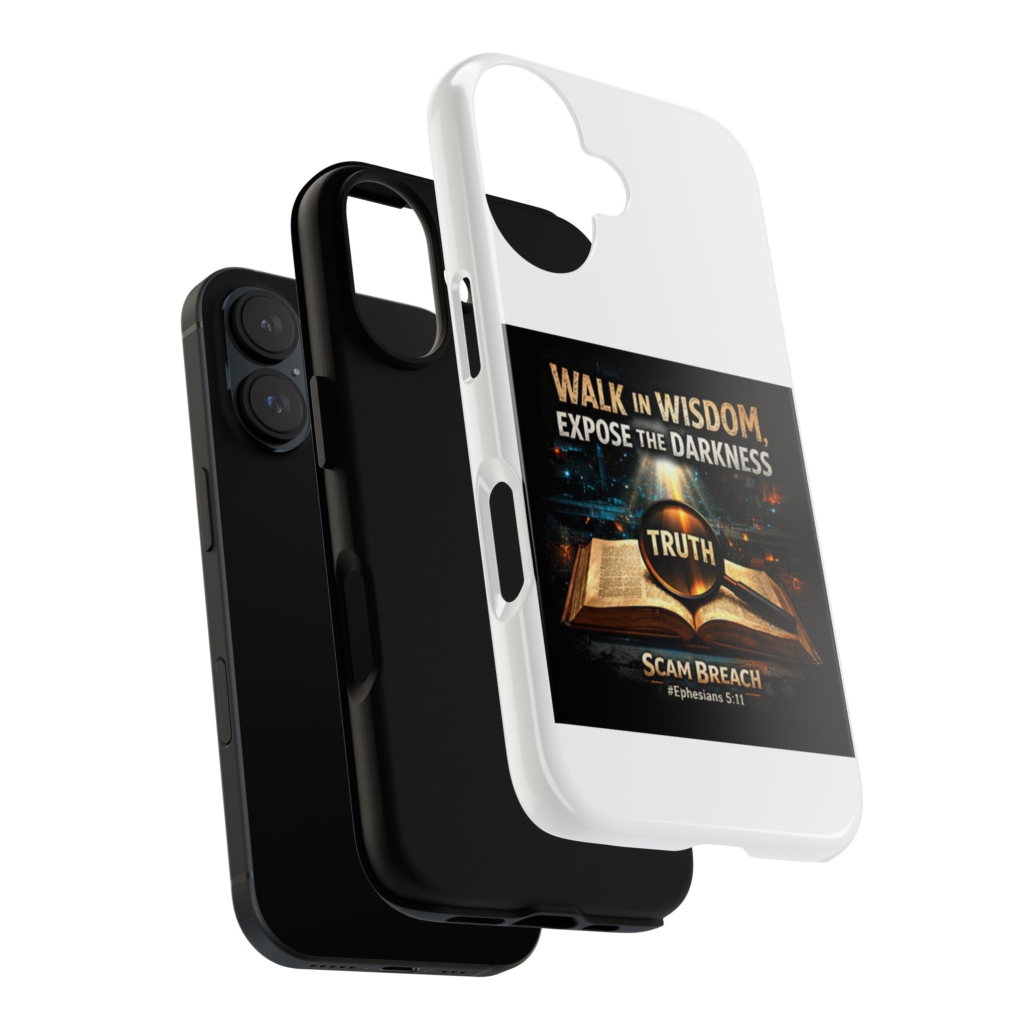 Faith Phone Case - "Walk in Wisdom, Expose the Darkness" Christian Scripture iPhone Case